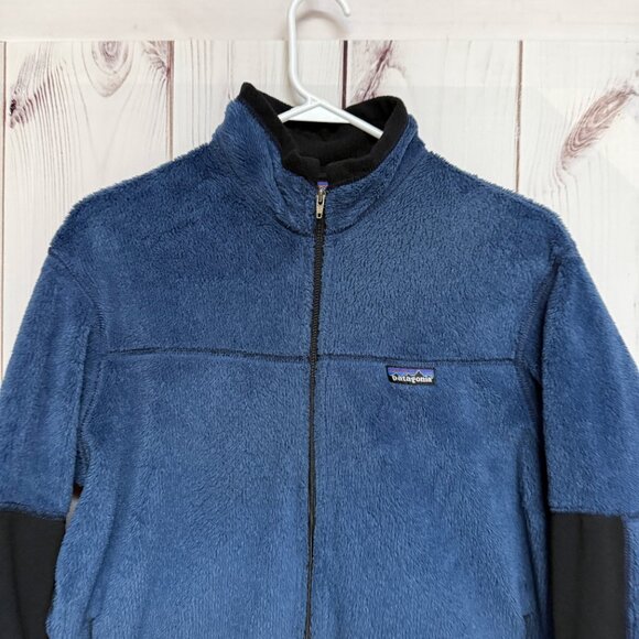 Patagonia Women’s R2 Vintage Jacket XL Blue Black USA EUC - Picture 3 of 11